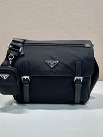 Prada original nylon shoulder bag 1BD953 black