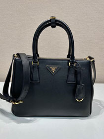 Prada original soft calfskin galleria medium bag 1BA863 black