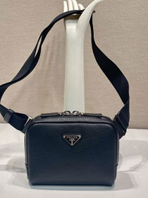 Prada original calfskin small belt bag 2VH184 black