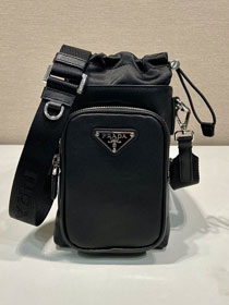 Prada original calfskin smartphone case 2ZH155 black