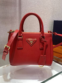 Prada original saffiano calfskin galleria mini bag 1BA906 red
