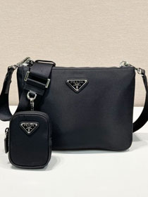 Prada original nylon shoulder bag 2VH120 black