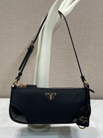 Prada original nylon small shoulder bag 1BC201 black
