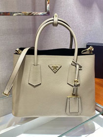 Prada original saffiano calfskin galleria large bag 1BG775 beige