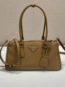 Prada original soft calfskin galleria medium bag 1BA457 brown