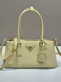 Prada original soft calfskin galleria medium bag 1BA457 yellow