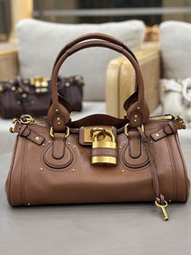 Chloe original calfskin paddington bag CH0003 brown