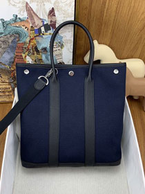 Hermes original canvas garden file 28 tote bg HG0028 deep blue