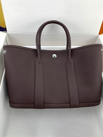 Hermes original negonda leather garden party large 36 bag HG0036 bordeaux