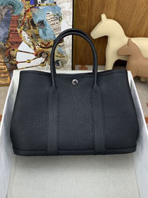 Hermes original negonda leather medium garden party 30 bag HG0030 black