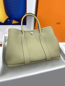 Hermes original negonda leather medium garden party 30 bag HG0030 poussiere
