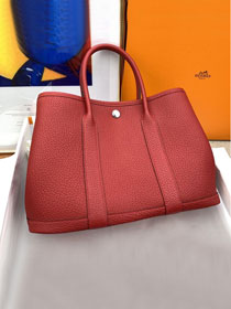 Hermes original negonda leather medium garden party 30 bag HG0030 red