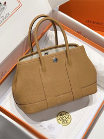 Hermes original negonda leather mini garden party 23 bag HG0023 biscuit