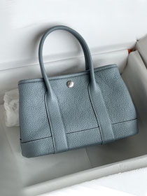 Hermes original negonda leather mini garden party 23 bag HG0023 blue lin 