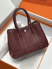 Hermes original negonda leather mini garden party 23 bag HG0023 ruby