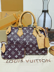 Louis vuitton original ostrich calfskin speedy P9 25 N13912 burgundy