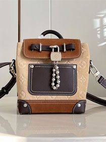 Louis vuitton original suede nano steamer M26128 tan