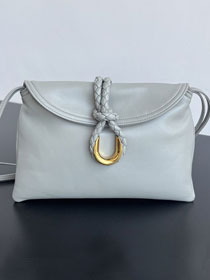 BV original calfskin small liberta bag 806030 agate grey