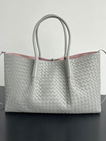 BV original calfskin large pinacoteca tote bag 817166 sterling