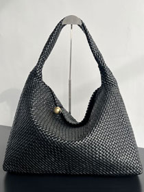 BV original calfskin large tosca hop bag 762635 black