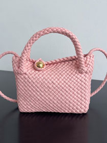 BV original calfskin small tosca shoulder bag 776755 rose