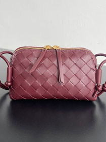 BV original lambskin concert pouch 794258 barolo