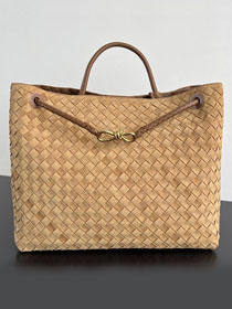 BV original suede large andiamo 743575 amber