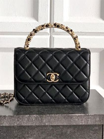 CC original lambskin clutch with chain AP4976