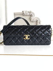 CC original shiny calfskin evening bag AS5642 black