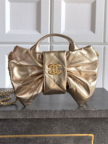 CC original lambskin small handbag AS5849 gold