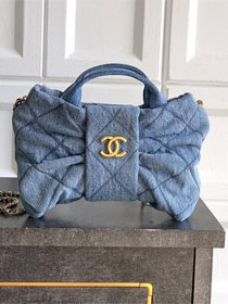 CC original denim small handbag AS5849 blue