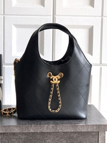 CC original calfskin small tote bag AS6132 black