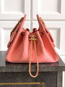 CC original suede calfskin 25 mini handbag AS5631 pink
