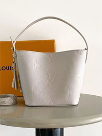 Louis vuitton original calfskin all in BB handbag M12925 light grey