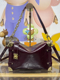 Louis vuitton aged calfskin side trunk MM M26305 bordeaux