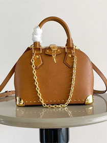 Louis vuitton original calfskin alma trunk BB M29091 brown