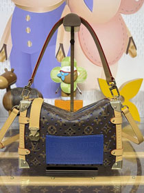 Louis vuitton original monogram canvas side trunk MM M28490 blue
