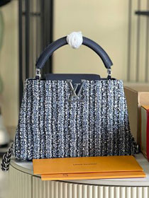 Louis vuitton original sequins capucines BB handbag M12948 blue