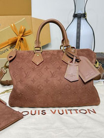 Louis vuitton original suede calfskin speedy P9 30 M21122 brown
