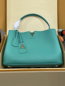 Louis vuitton original calfskin capucines visionnaire GM handbag M26259 green