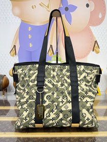 Louis vuitton original cotton tote handbag M95783 green