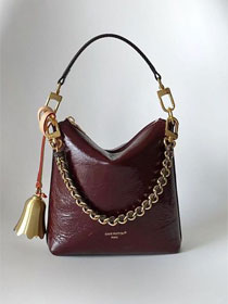 Louis vuitton original aged calfskin mini multipass bag M29011 bordeaux