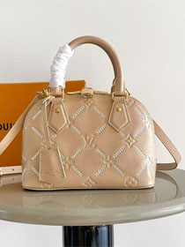 Louis vuitton original calfskin alma BB handbag M20409 hazelnut
