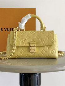 Louis vuitton original calfskin nano madeleine bag M29378 yellow