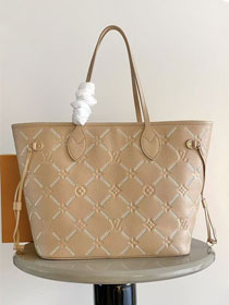 Louis vuitton original calfskin neverfull MM M29486 hazelnut