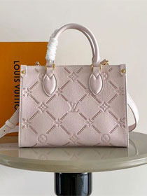Louis vuitton original calfskin onthego pm M28528 light pink