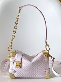 Louis vuitton original calfskin side trunk MM M28474 light pink