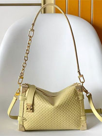 Louis vuitton original calfskin side trunk MM M28474 yellow