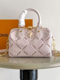 Louis vuitton original calfskin speedy 20 M28529 light pink