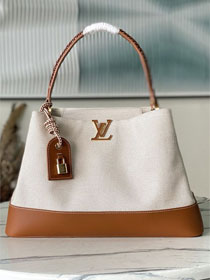 Louis vuitton original canvas capucines weekend gm M28439